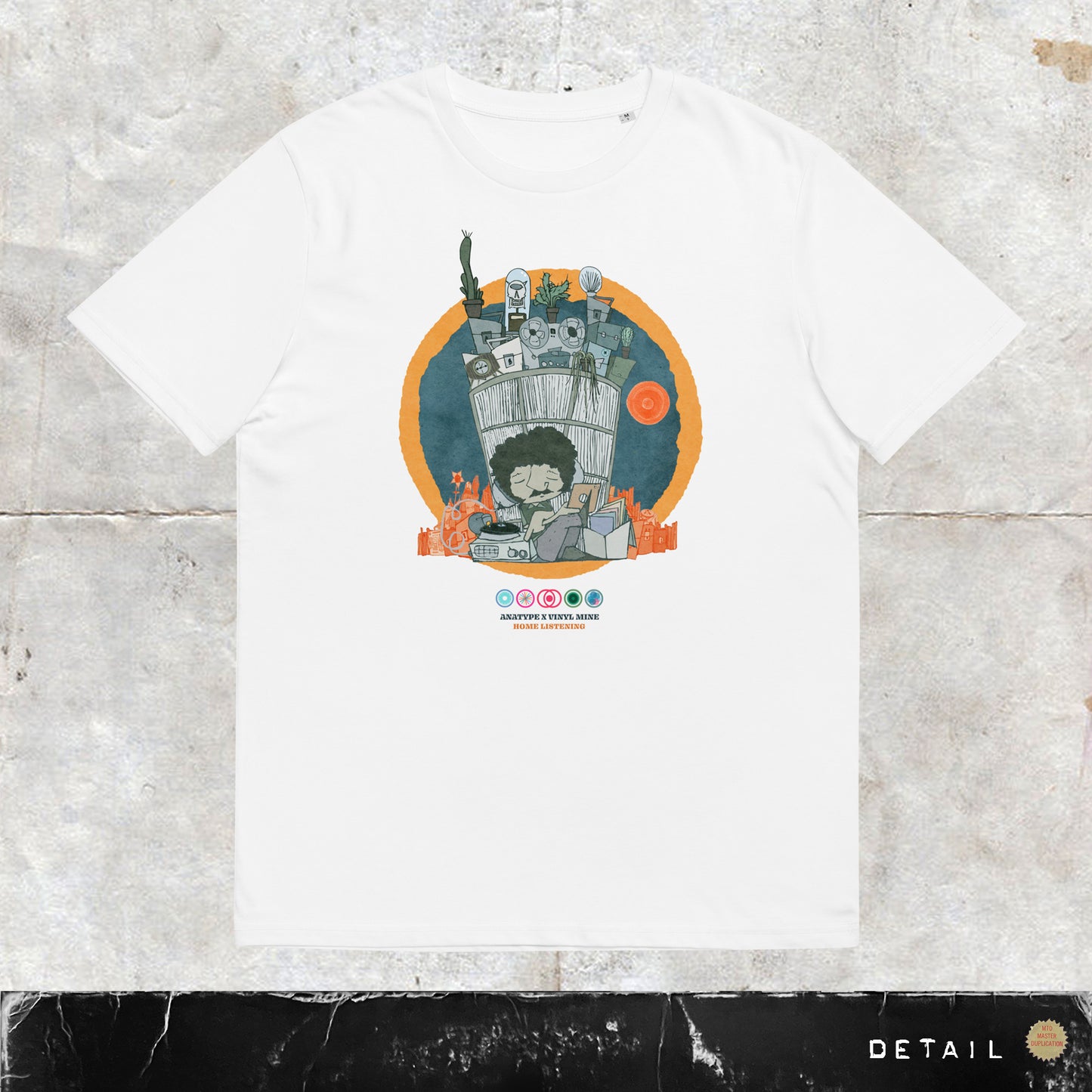 AA:░ ANATYPE X VINYL MINE HOME LISTENING UNISEX TEE SHIRT ░░░▒▒░░