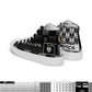 ANATYPE-BABYLON-BURNERS-SHOES, BLACK AND WHITE CHECK, SKULL FILE