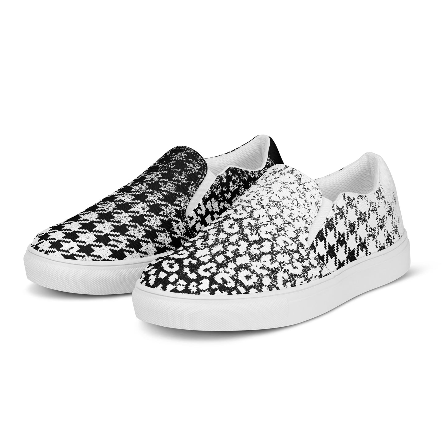 dØ a RuNneR Shoes SLIP ON TWEED AND LEOPARD SKIN PATTERN, SPRAY PAINT PUNK